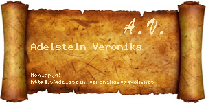 Adelstein Veronika névjegykártya